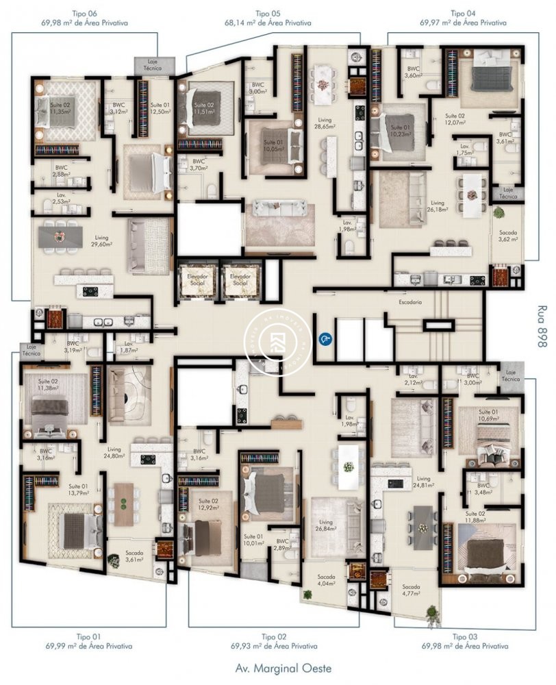 Apartamento com 02 Sutes em Itapema